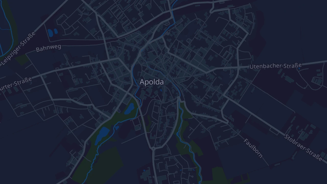 Karte von Apolda