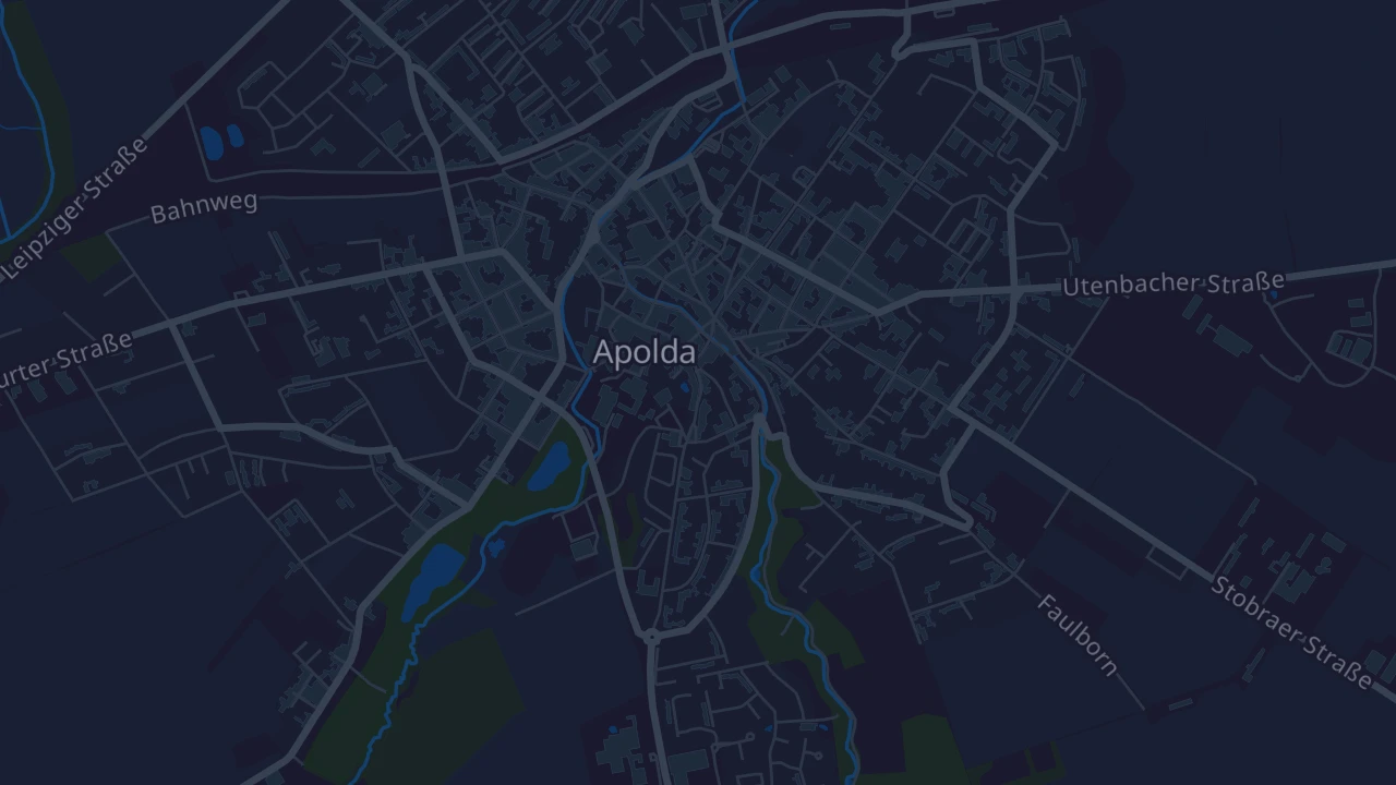 Karte von Apolda