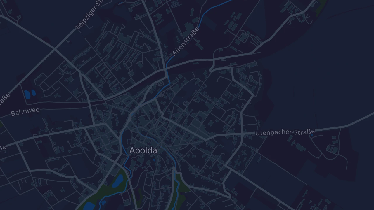 Karte von Apolda