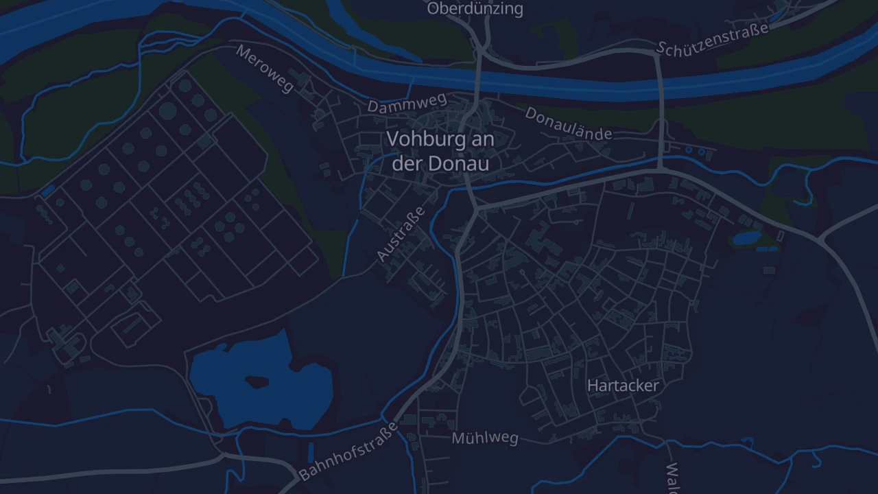 Karte von Vohburg an der Donau