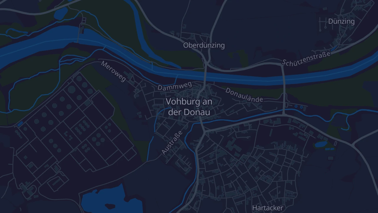 Karte von Vohburg an der Donau