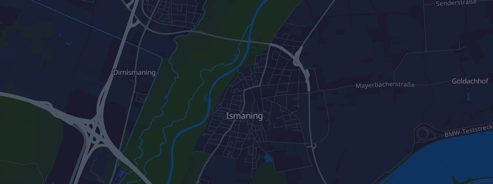 Karte von Ismaning