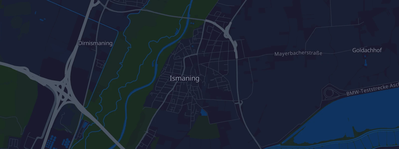 Karte von Ismaning