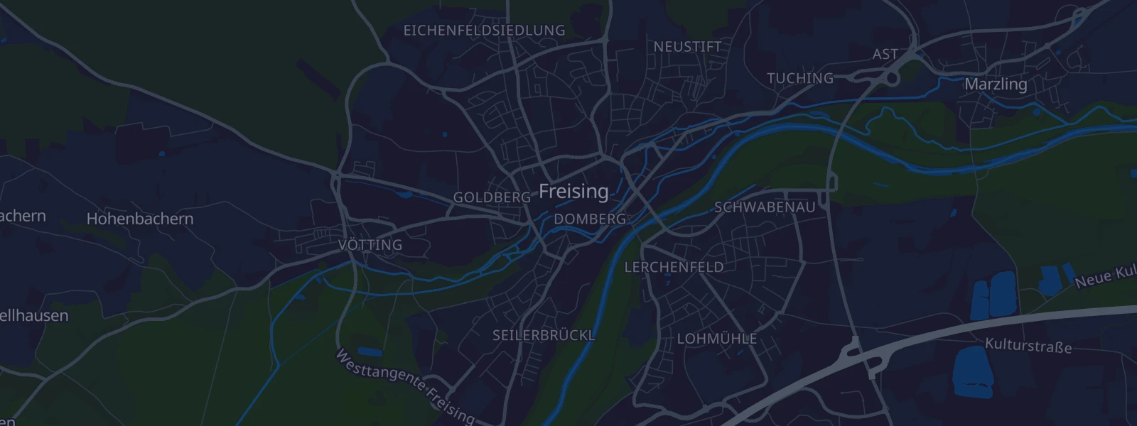 Karte von Freising