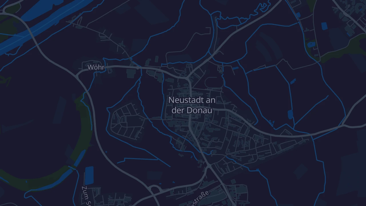 Karte von Neustadt an der Donau
