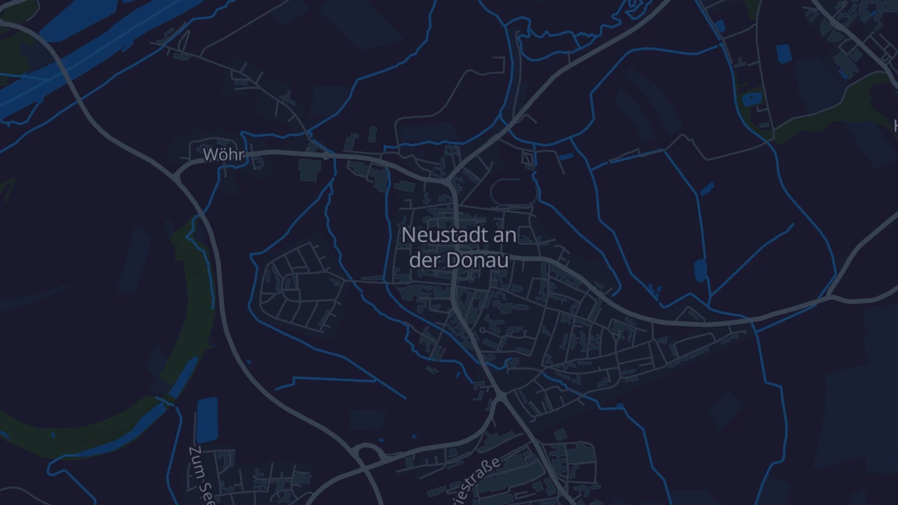 Karte von Neustadt an der Donau