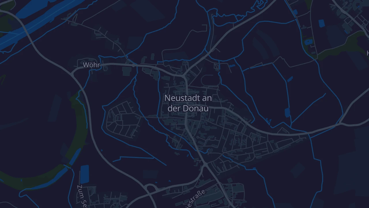 Karte von Neustadt an der Donau