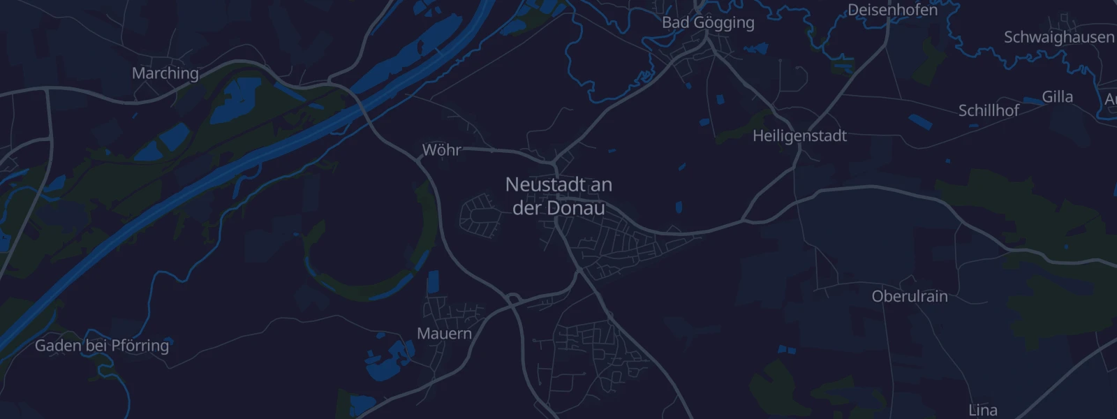 Karte von Neustadt a.d. Donau