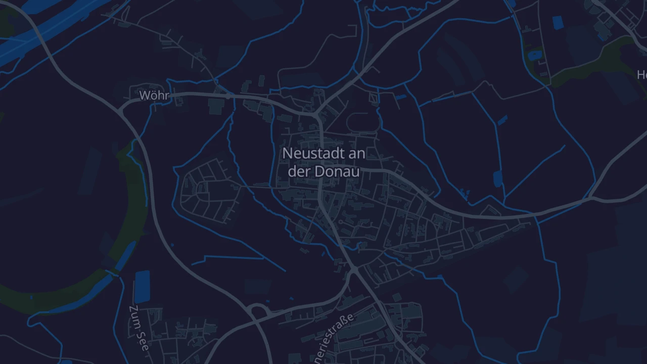 Karte von Neustadt a.d. Donau