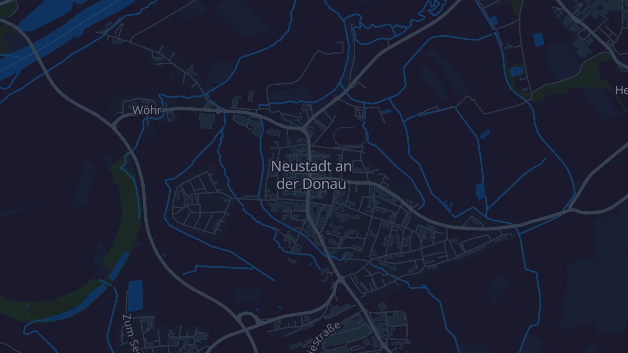 Karte von Neustadt an der Donau
