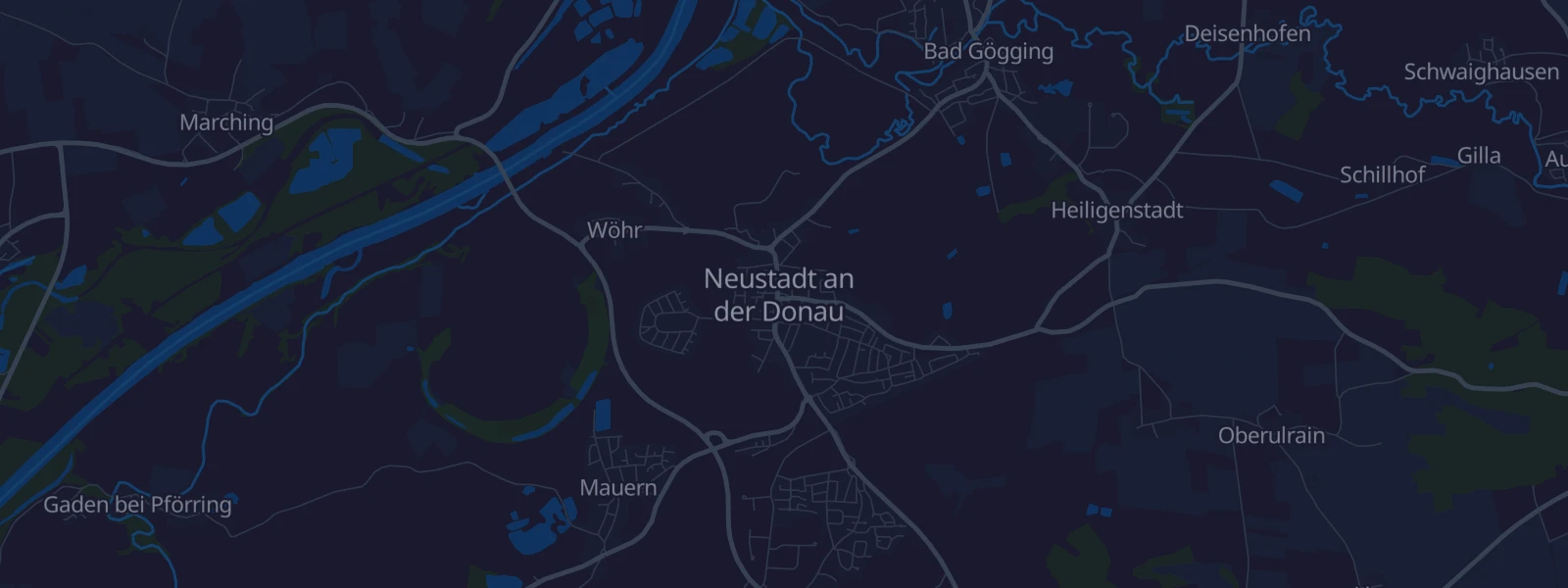 Karte von Neustadt an der Donau