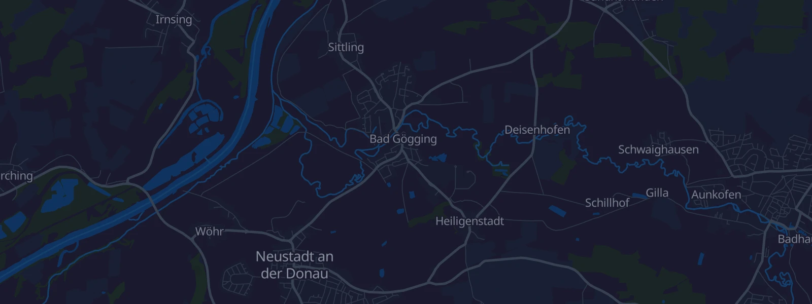 Karte von Neustadt an der Donau