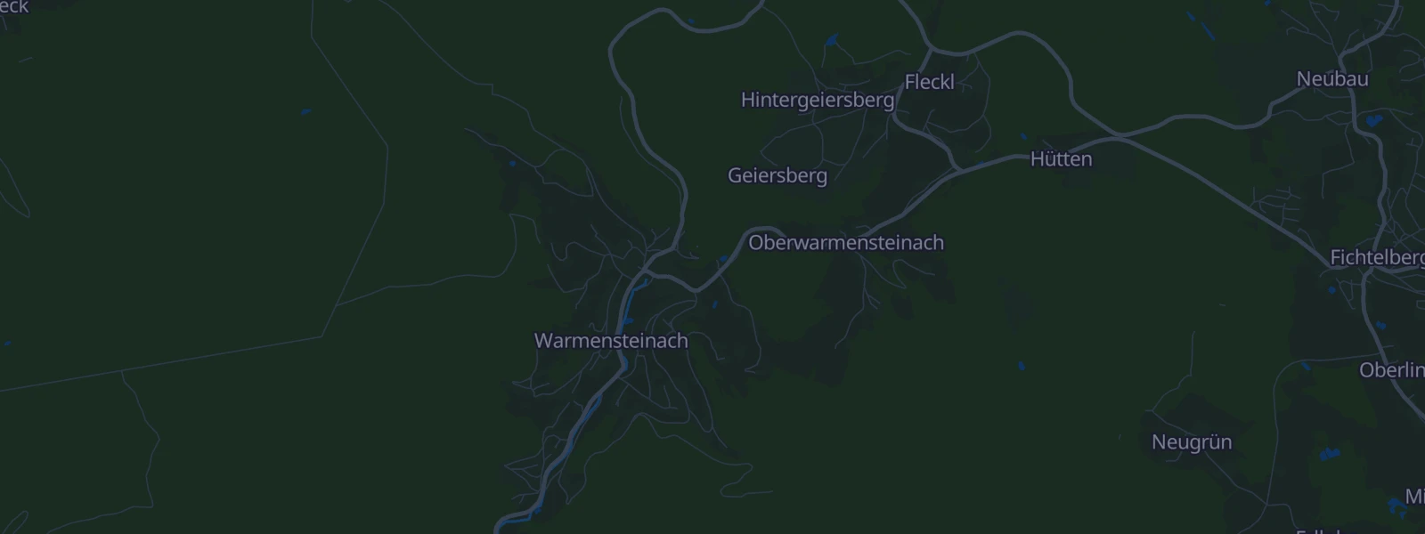 Karte von Warmensteinach