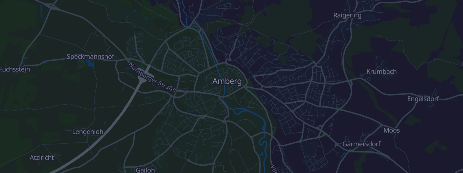Karte von Amberg
