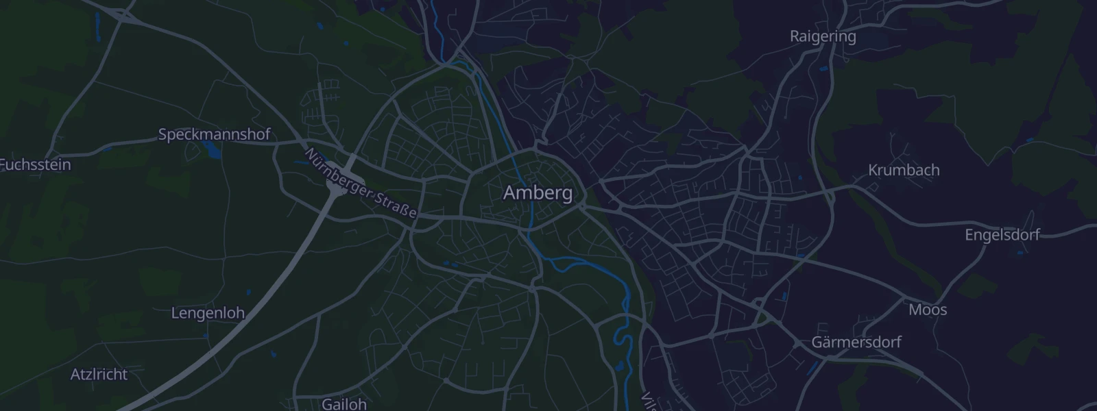 Karte von Amberg