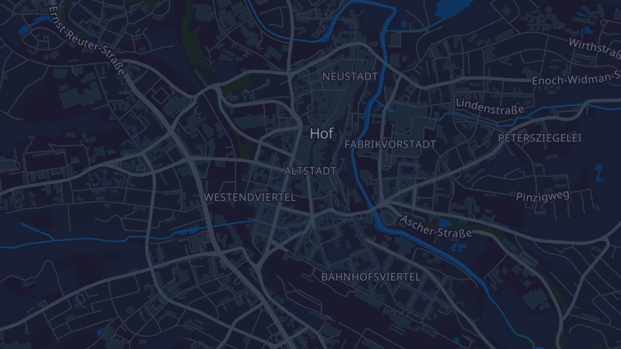 Karte von Hof