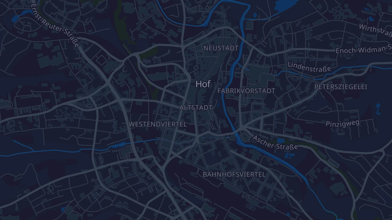 Karte von Hof