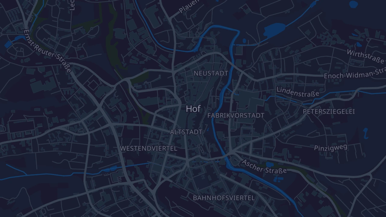 Karte von Hof