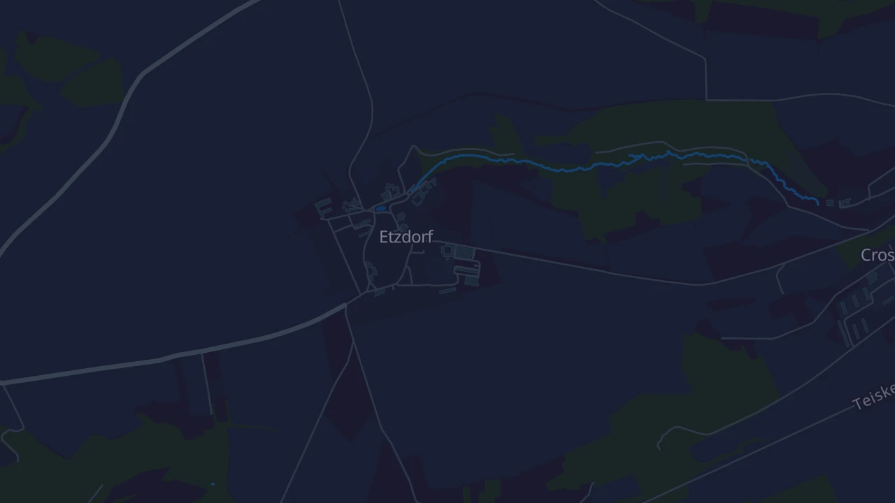 Karte von Crossen an der Elster