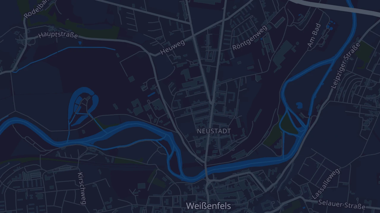 Karte von Weißenfels