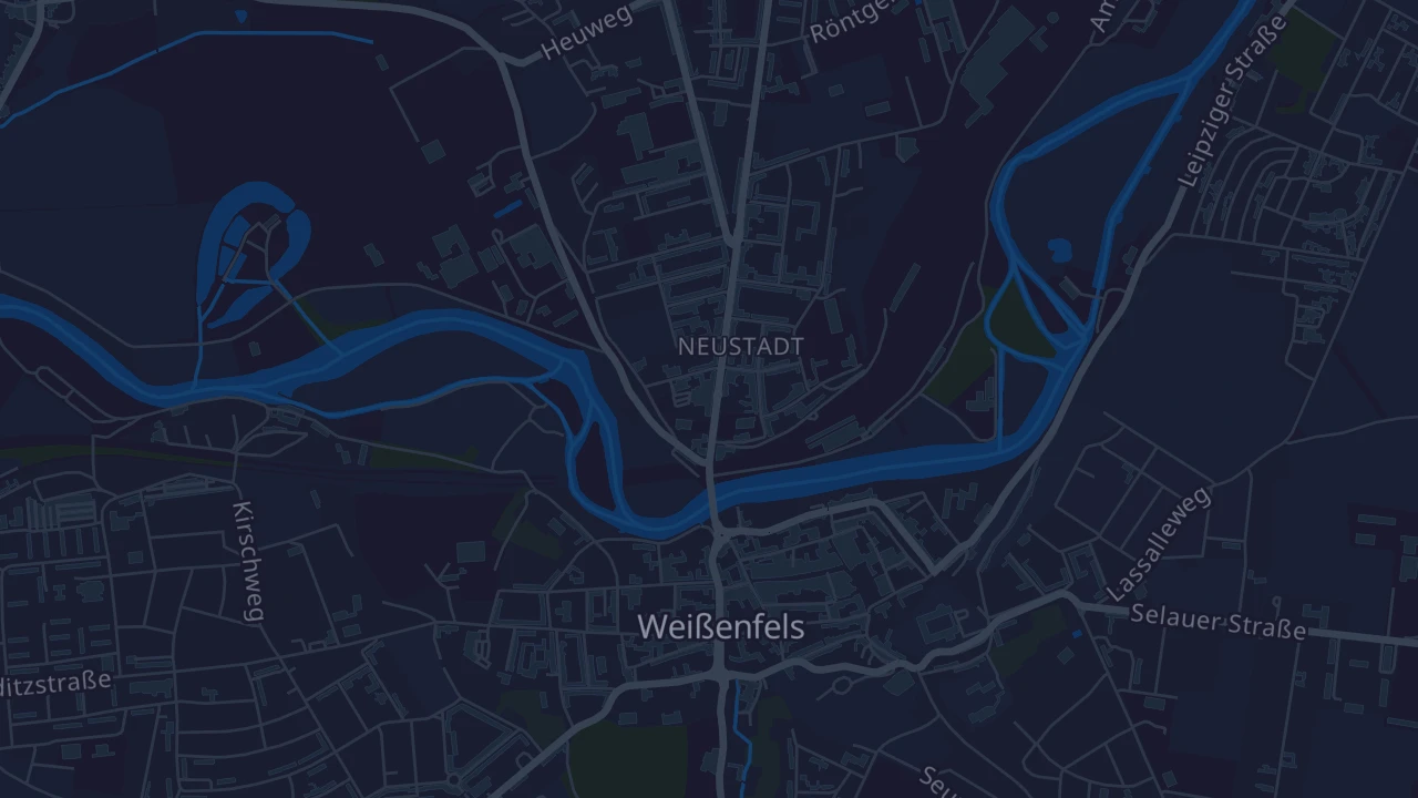 Karte von Weißenfels