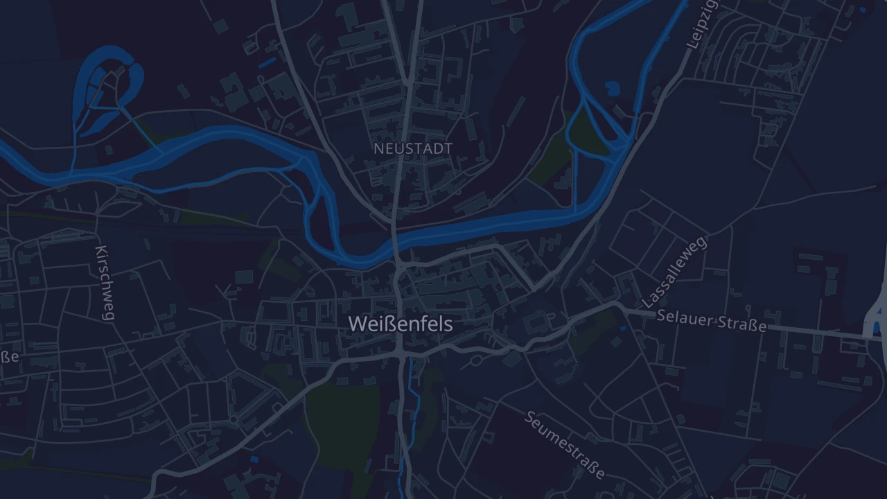 Karte von Weißenfels