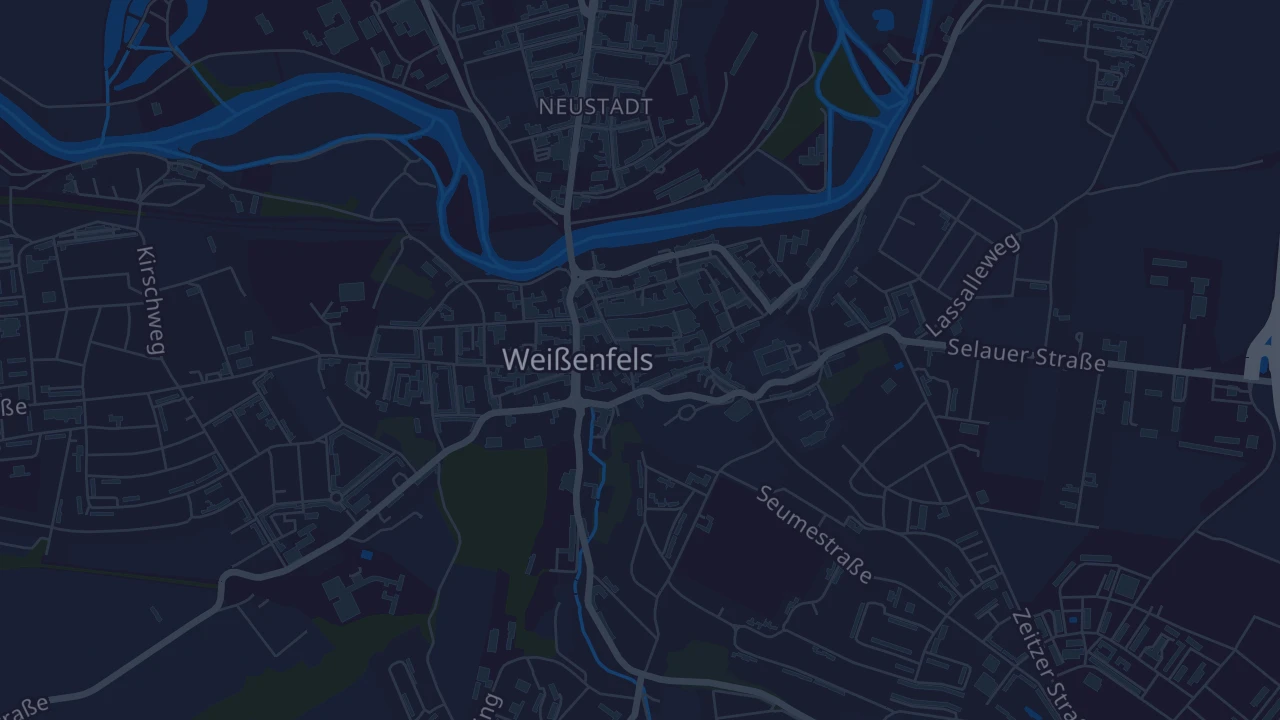 Karte von Weißenfels