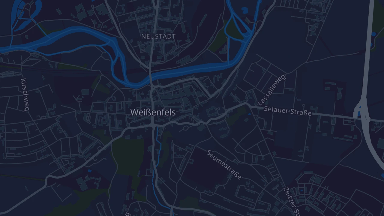 Karte von Weißenfels