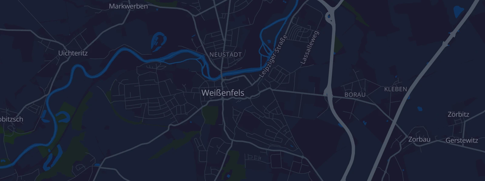 Karte von Weißenfels