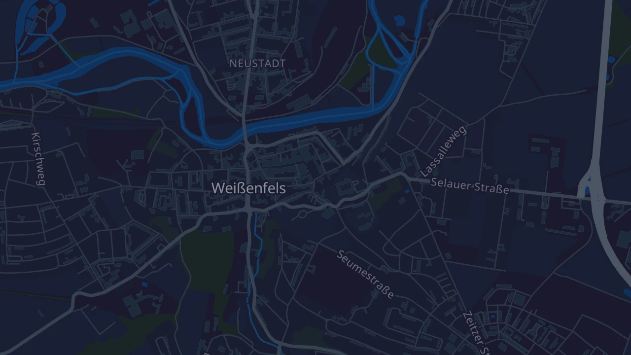 Karte von Weißenfels
