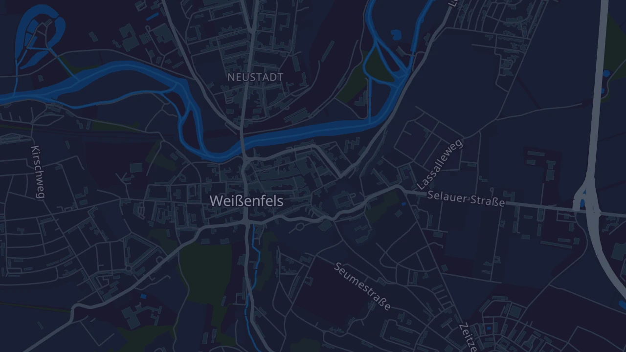 Karte von Weißenfels