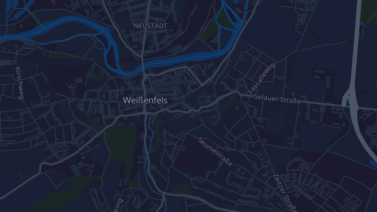 Karte von Weißenfels