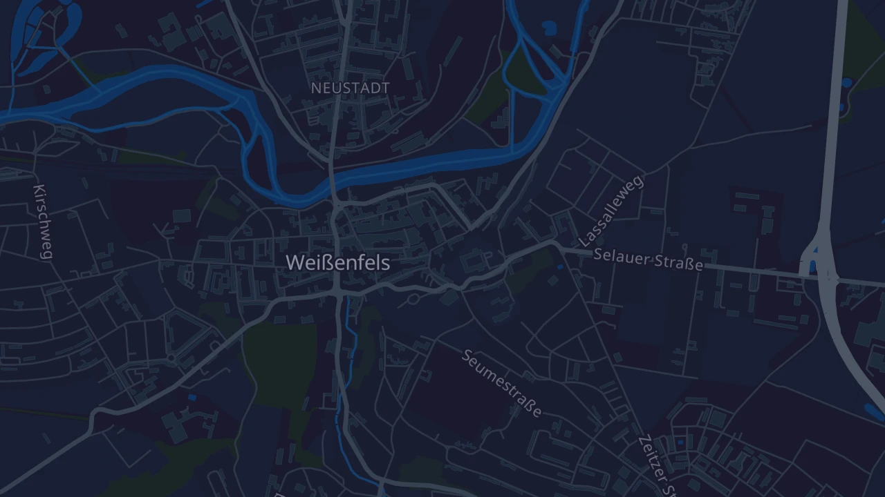 Karte von Weißenfels