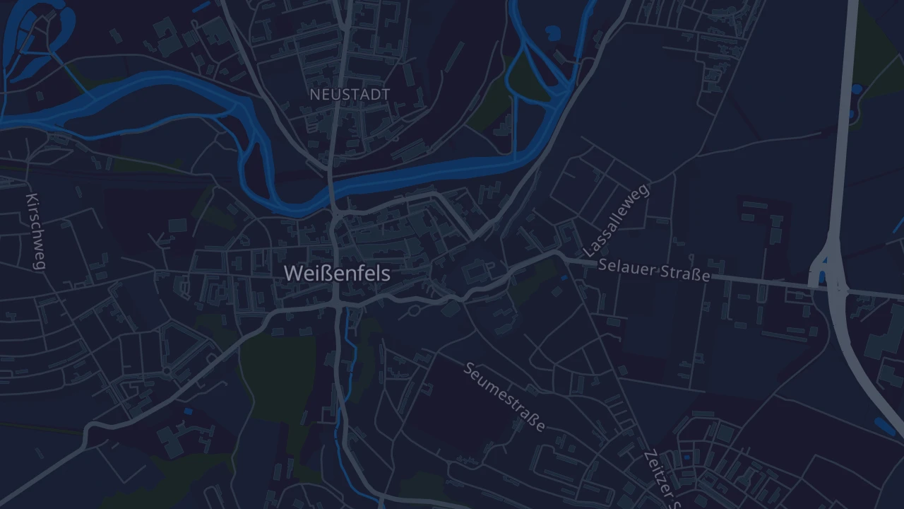 Karte von Weißenfels