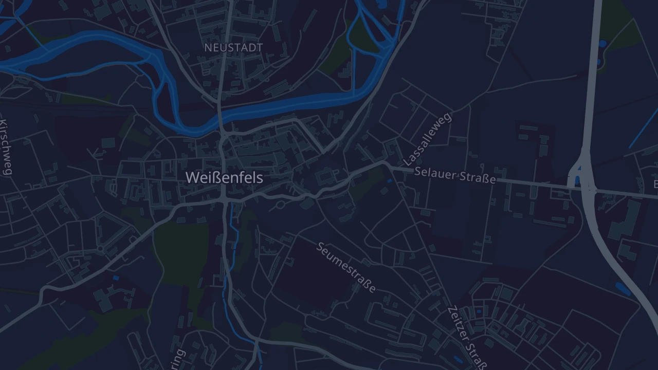 Karte von Weißenfels