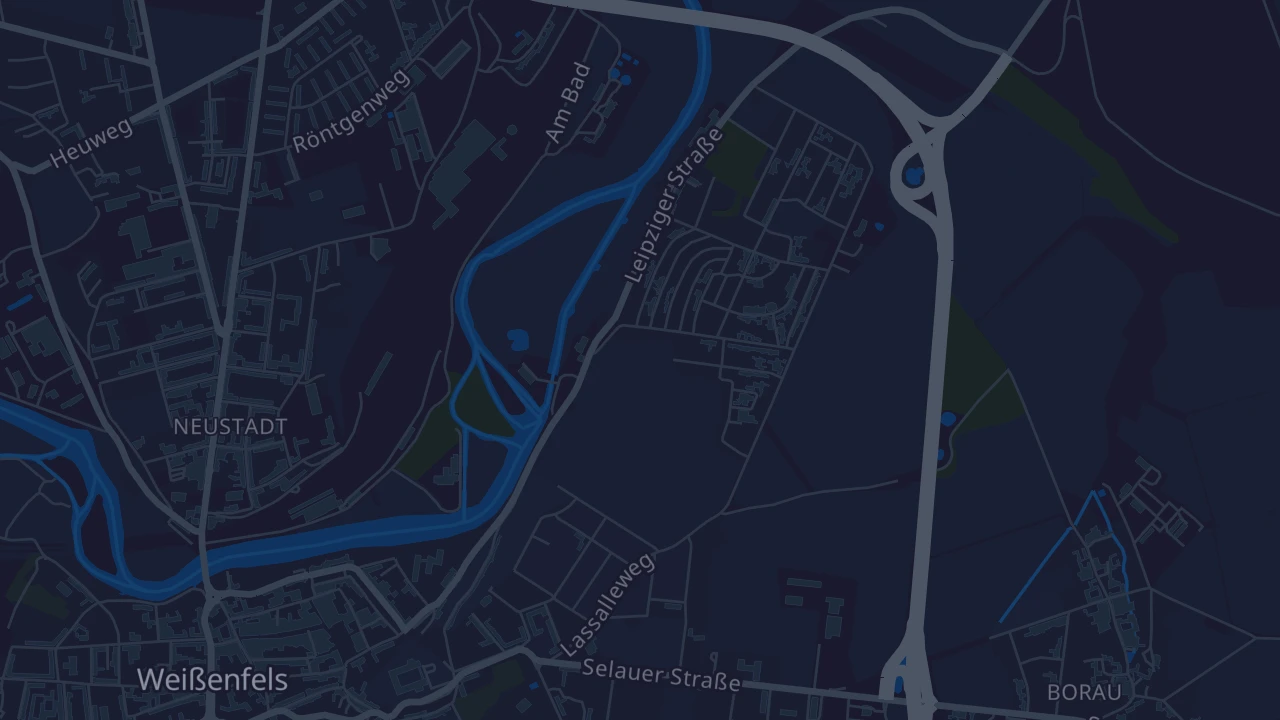 Karte von Weißenfels