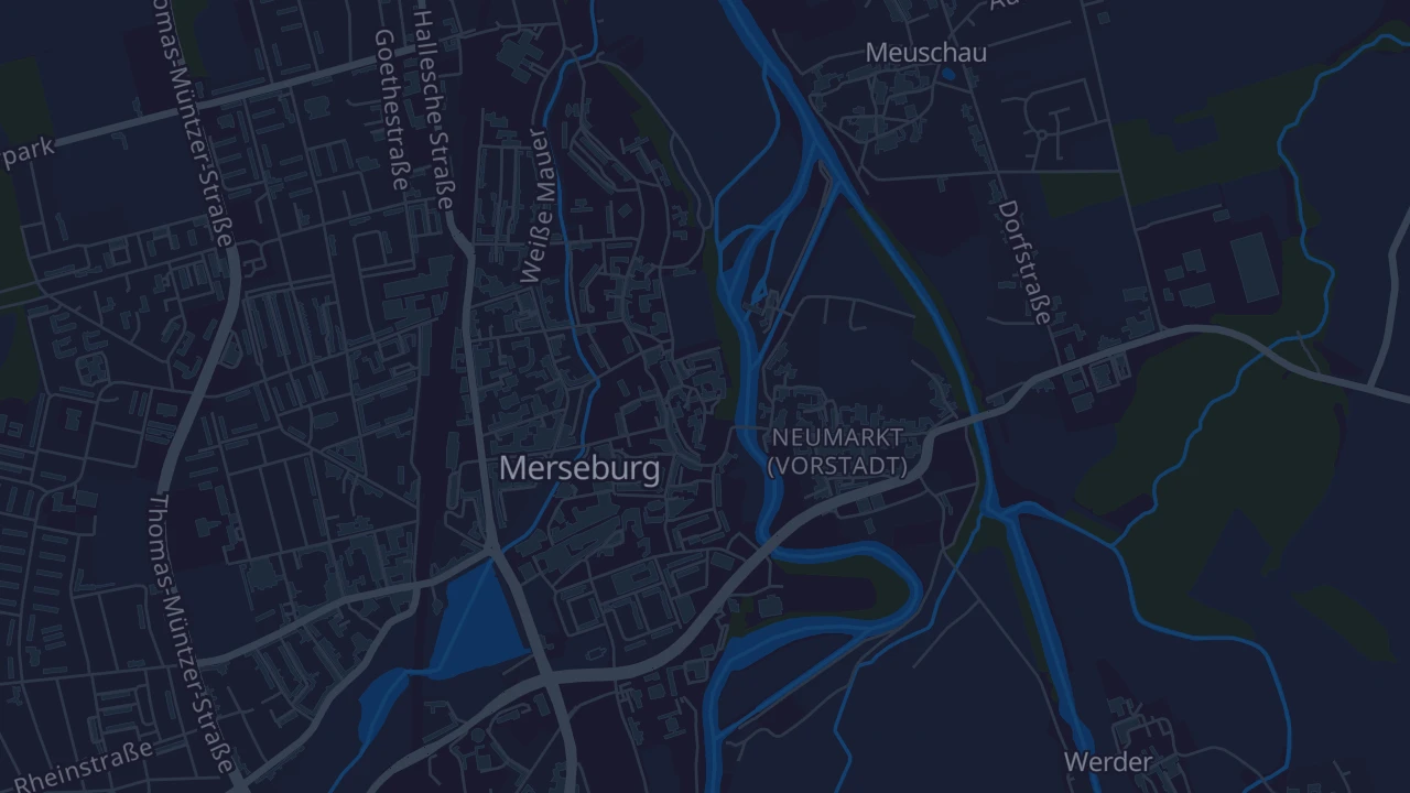 Karte von Merseburg