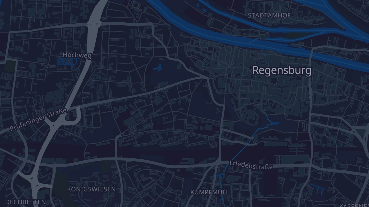 Karte von Regensburg