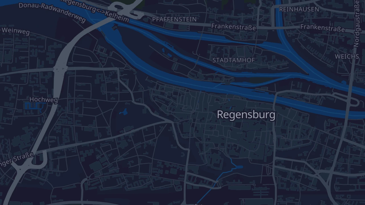 Karte von Regensburg