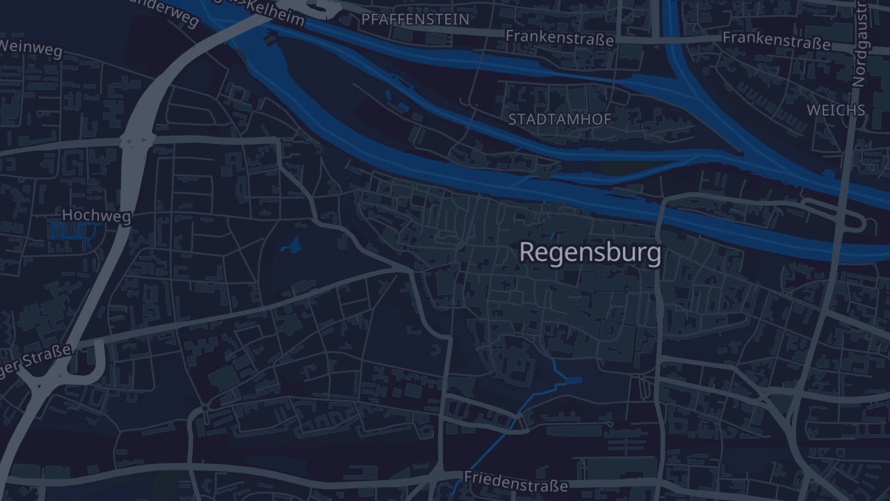 Karte von Regensburg