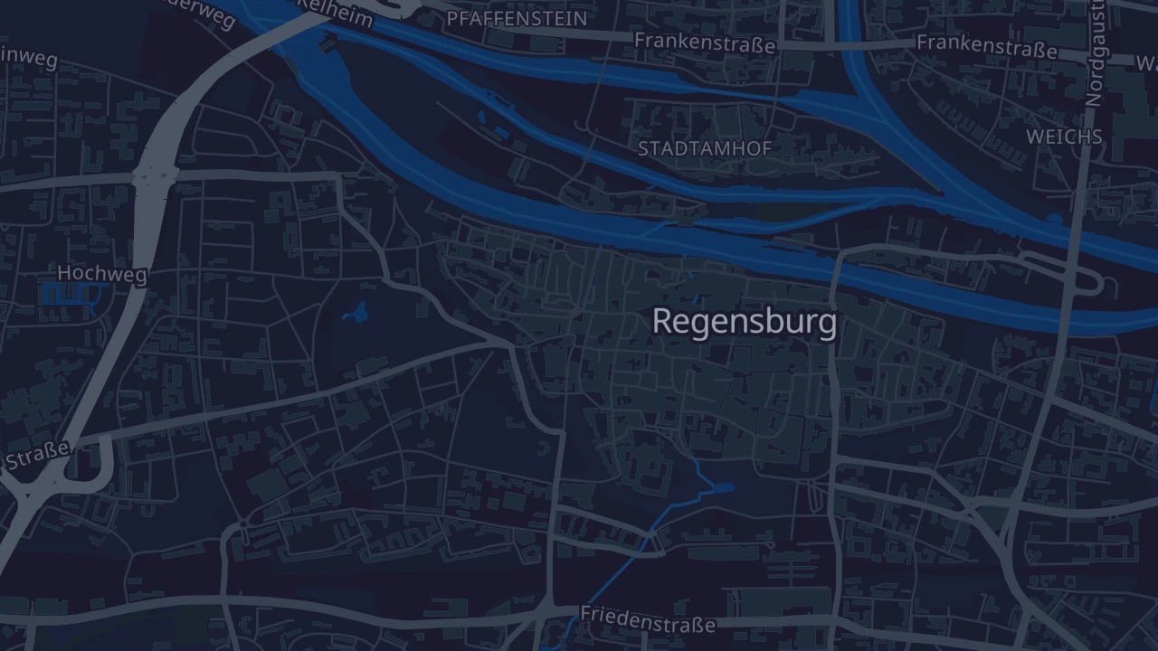 Karte von Regensburg
