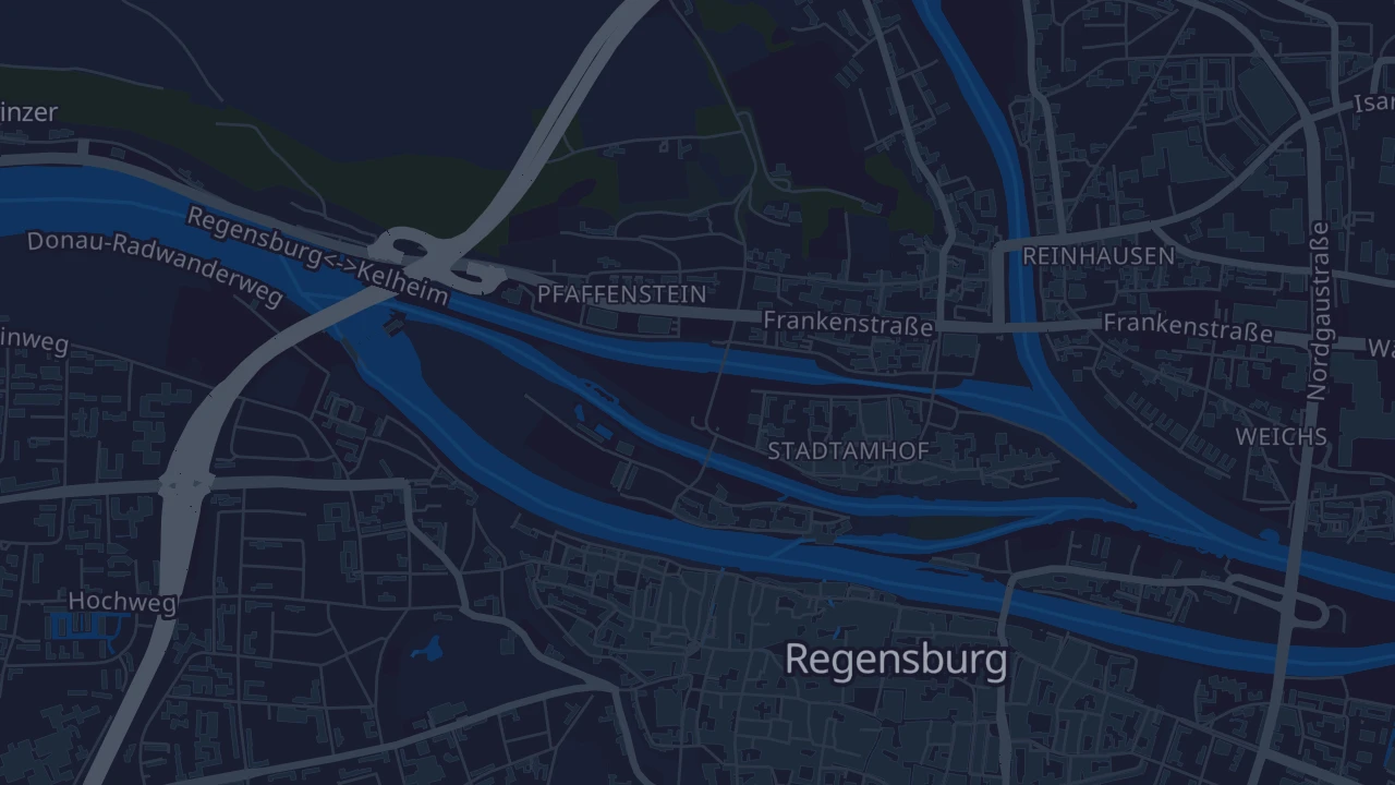 Karte von Regensburg