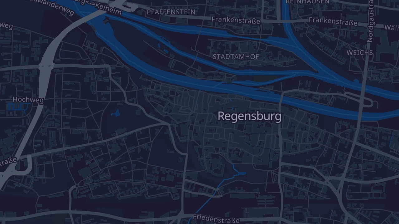 Karte von Regensburg