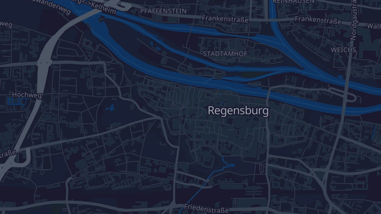 Karte von Regensburg