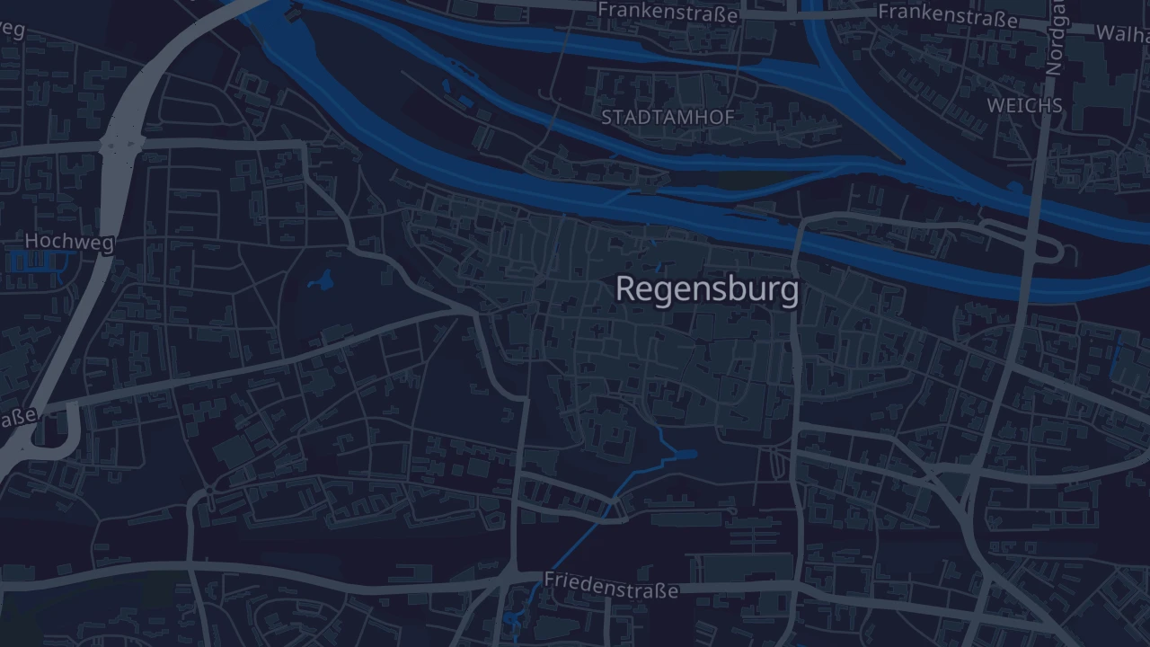 Karte von Regensburg
