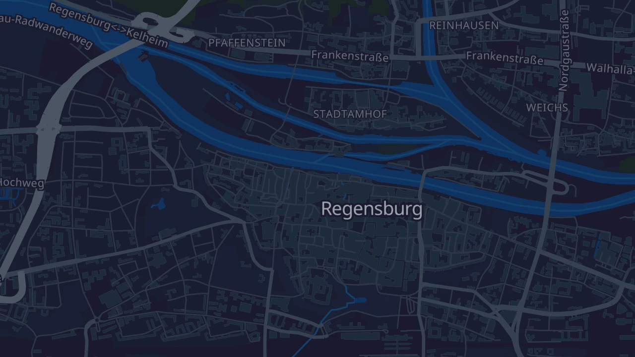 Karte von Regensburg