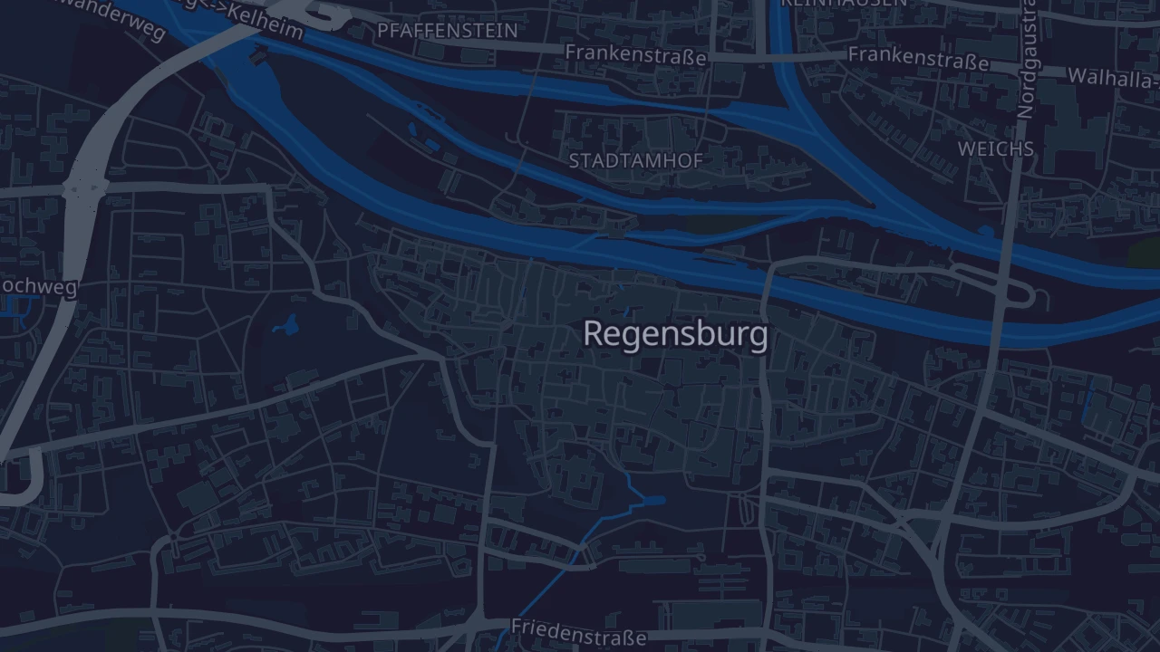 Karte von Regensburg