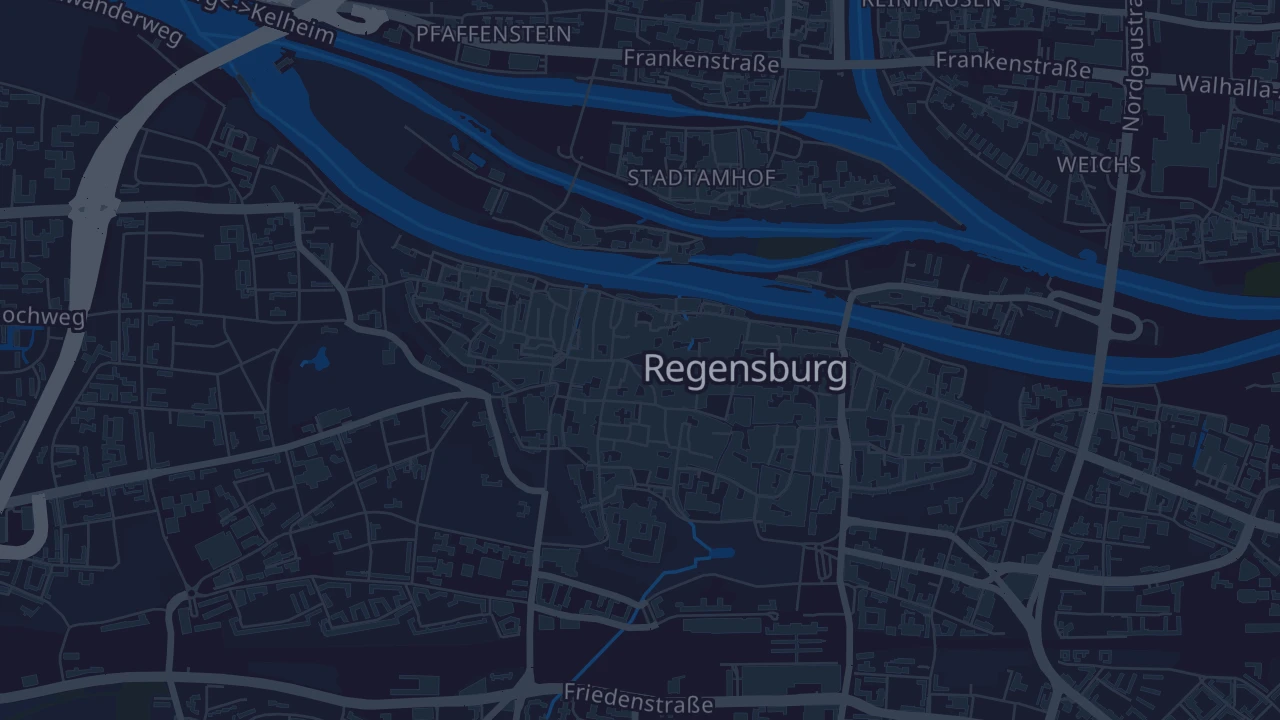 Karte von Regensburg