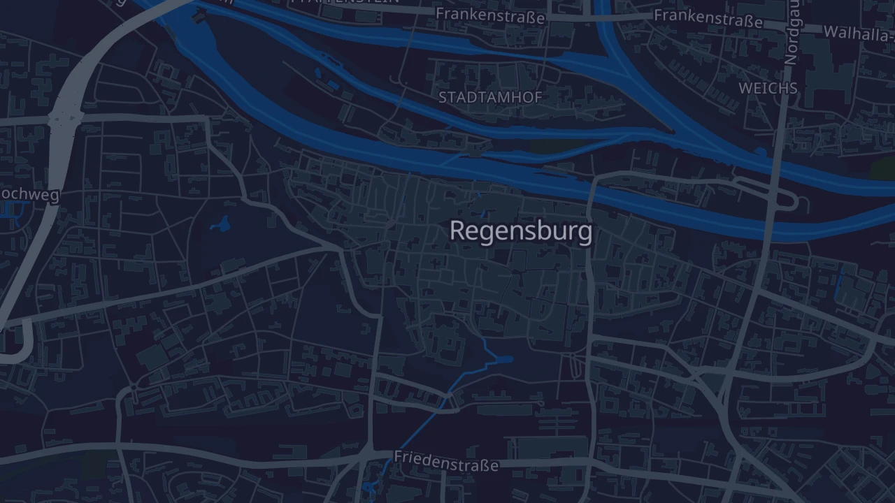 Karte von Regensburg