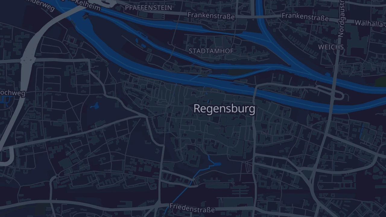 Karte von Regensburg